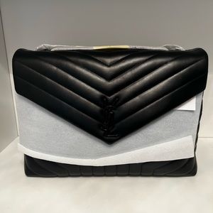 YSL LouLou Quilted Tonal Monogram Flap - Large